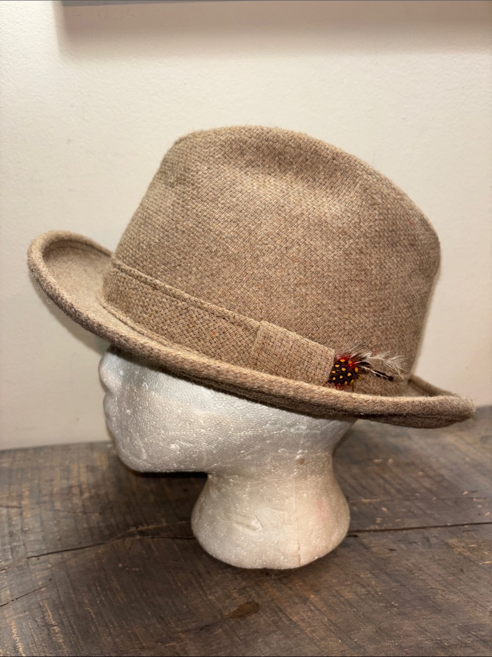 Hopkins Fifth Avenue Sears Fedora Hat Satin Inner Lining